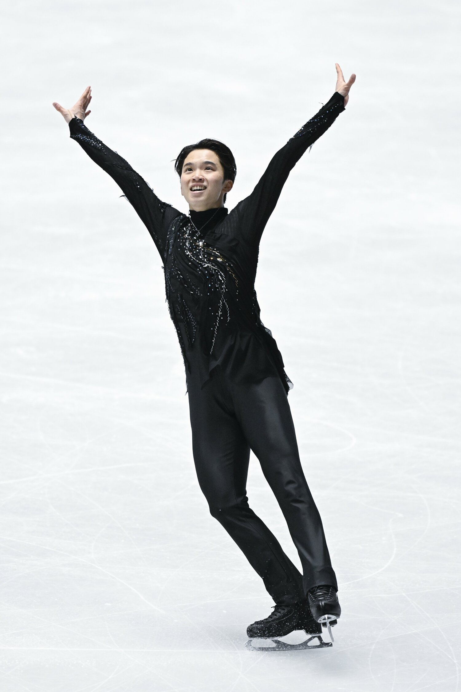 全日本選手権では6位で五輪出場権を逃すも「本当に幸せな全日本選手権だった」と語った友野一希　©️Asami Enomoto