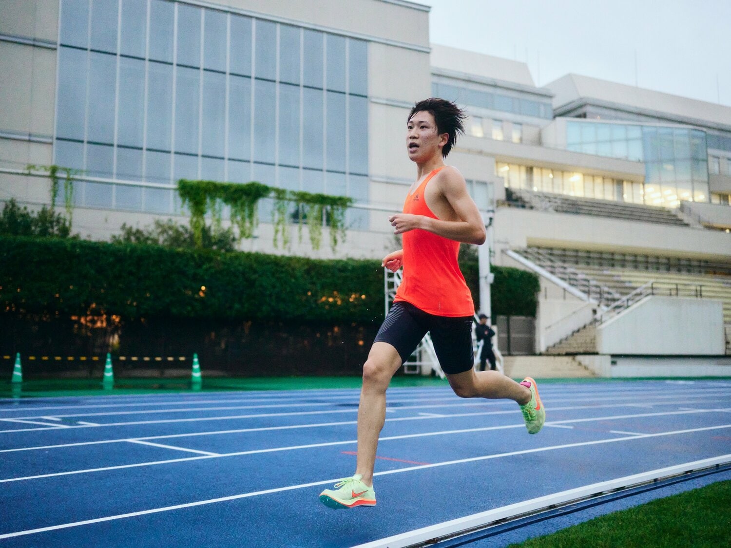 9月入学だったため昨年の予選会にはエントリーできず、今年が初見参となる成沢 ©Yuki Suenaga