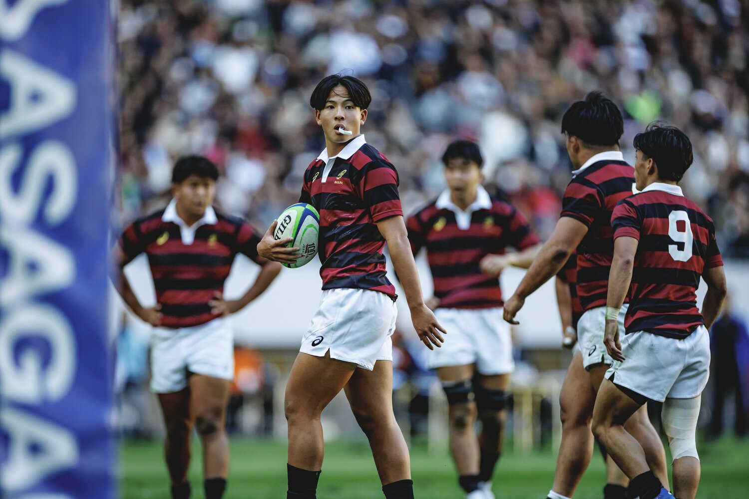 1年生ながら10番を任されるSO服部亮太　©︎Kiichi Matsumoto