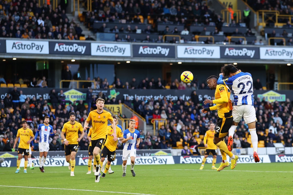 ヘディングで挙げたプレミア初ゴール　©Getty Images