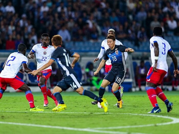 日本はハイチに恥をかかされた。スタメン組の実力を再確認した試合。＜Number Web＞ photograph by Kiichi Matsumoto