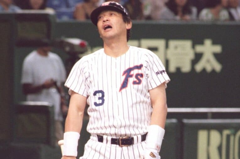 1996年オフに巨人から日本ハムに移籍した落合博満。当時43歳だったが3億円の2年契約と期待されていた ／ photograph by Sankei Shimbun