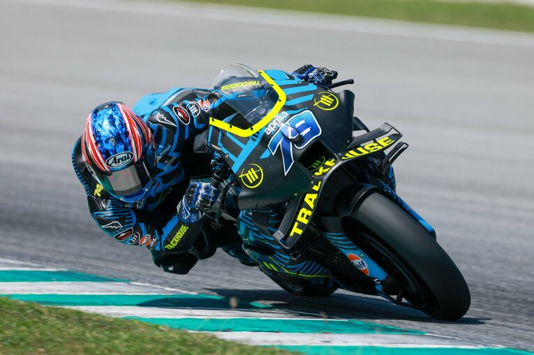 アプリリアでテストに臨んだ小椋藍の走り　©Satoshi Endo