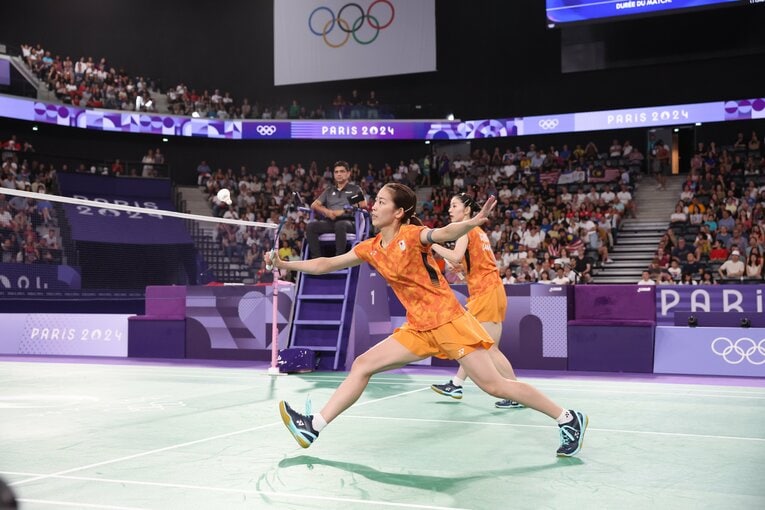 マレーシアのペアとの3位決定戦　©Ryosuke Menju/JMPA