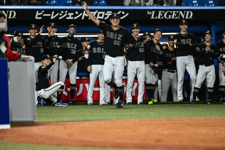 昨季の日本シリーズでMVPに選出された杉本裕太郎　©︎Nanae Suzuki