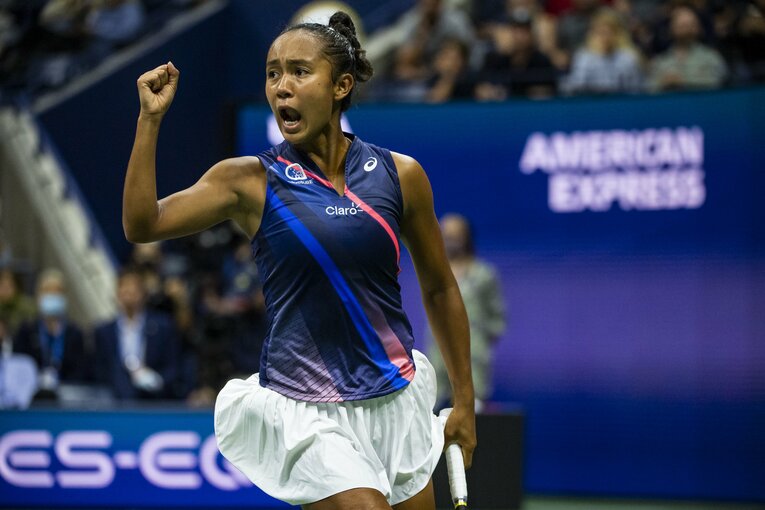 大坂を破った18歳の新鋭フェルナンデス。強気の姿勢が下克上を引き寄せた　©Getty Images