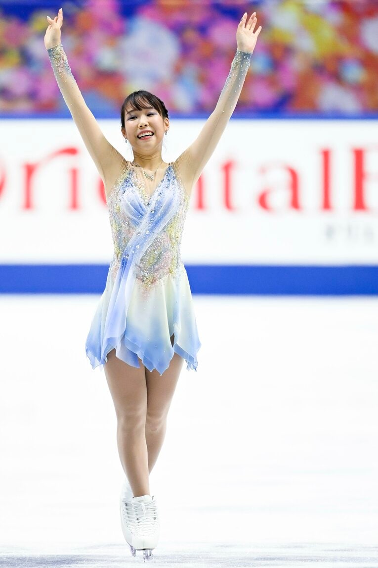 三原舞依のNHK杯フリーの演技　©Asami Enomoto