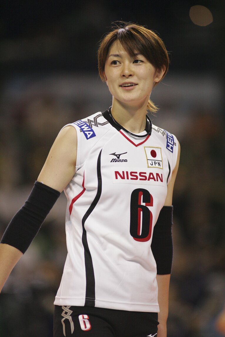 日本代表時代の菅山かおる　©BUNGEISHUNJU