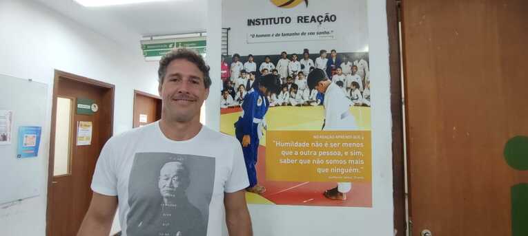 2004年アテネ五輪男子81㎏級銅メダリストのフラビオ・カント氏がリオのスラム街に設立し、ラファエラ・シウバら五輪メダリストを輩出した名門柔道クラブ「インスチトゥート・レアソン」　©Hiroaki Sawada