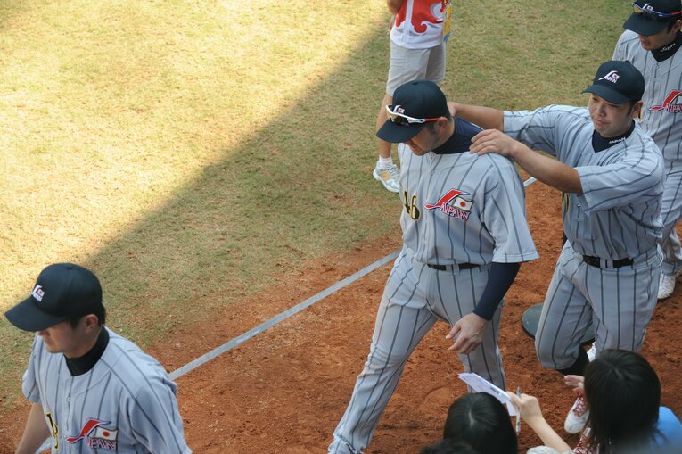 2008年北京五輪。準決勝で敗れた後、涙を流すG.G.　©JMPA