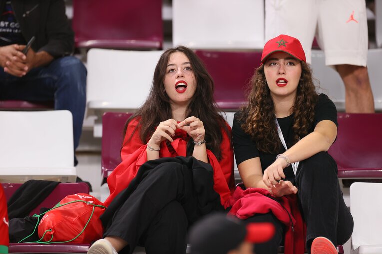 モロッコ代表のサポーター　©Kaoru Watanabe／JMPA