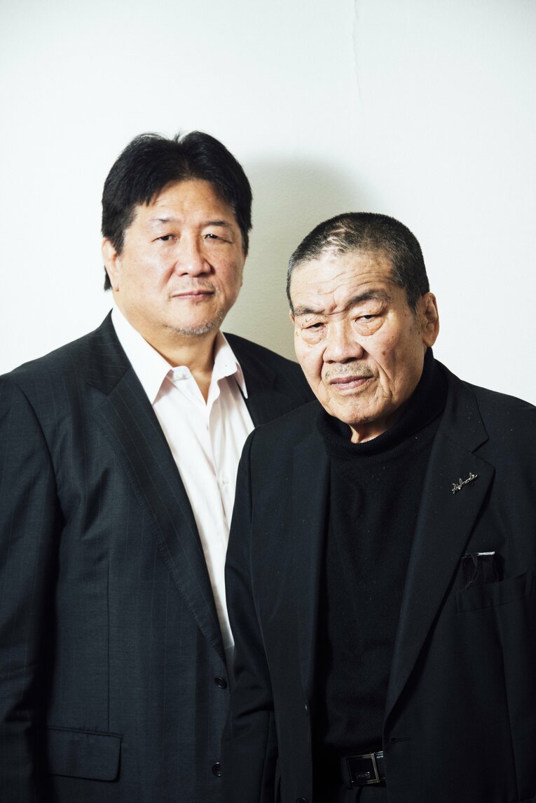 前田日明と藤原喜明　©タイコウクニヨシ