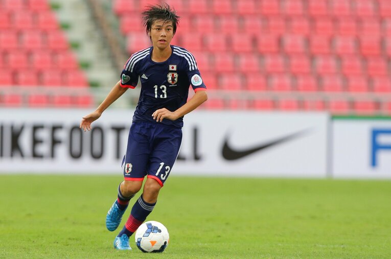 2014年、当時15歳の田中碧　©AFLO