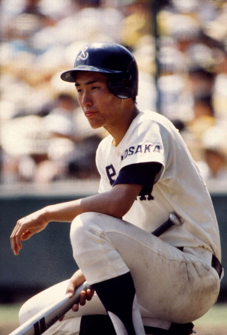 PL学園1年時、1983年夏の甲子園決勝での清原和博（当時16歳）。すでに高校生離れした迫力を備えていた　©Katsuro Okazawa／AFLO