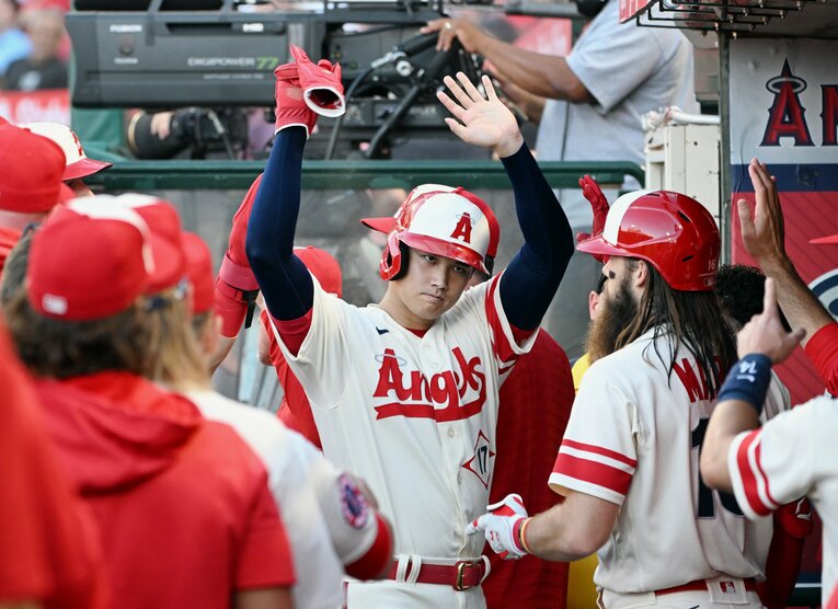 投打同時出場を果たした6月29日のホワイトソックス戦　©Getty Images