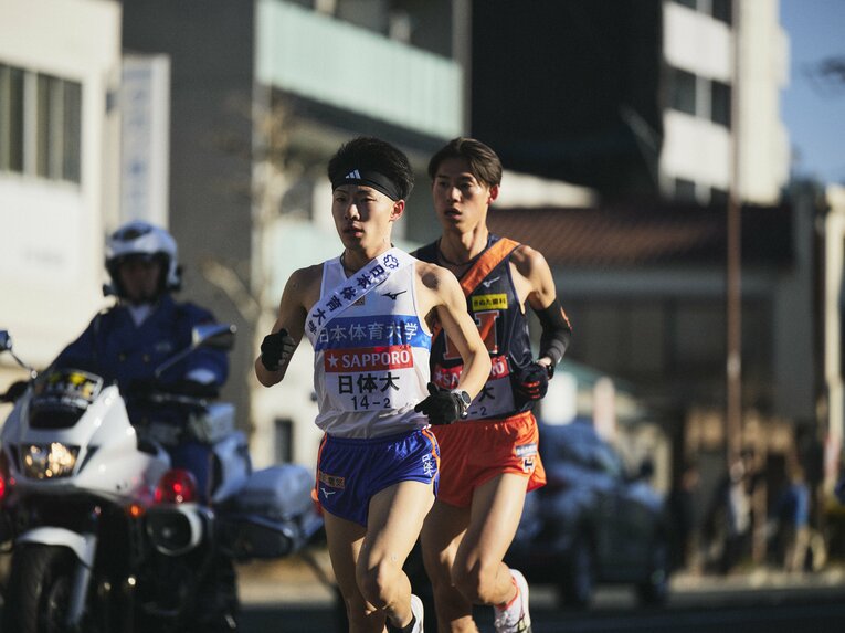 日体大3本柱の一角、山崎丞は101回箱根では2区に登場した　©Yuki Suenaga