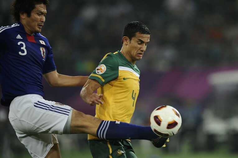 2011年アジアカップ決勝のオーストラリア戦　©Sports Graphic Number