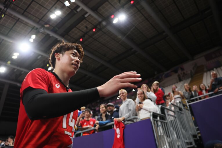 石川祐希（パリ五輪 ドイツ戦）©︎Kaoru Watanabe/JMPA