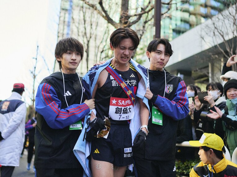 第102回箱根駅伝、創価大は総合8位で7年連続シード権を確保した　©Yuki Suenaga