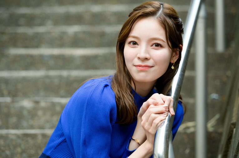 NHK・BS『ワースポ×MLB』の平日キャスターを2024年から務める三宅絹紗アナウンサー ／ photograph by Hirofumi Kamaya