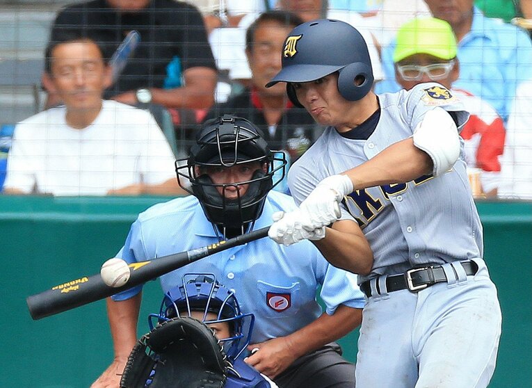 仙台育英高校時代の郡司　©JIJI PRESS
