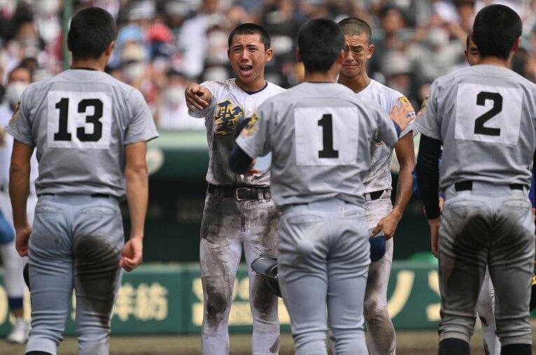 斎藤智也監督に「今年はグラウンドに監督がいる」と評された聖光学院のキャプテン・赤堀颯 ／ photograph by Hideki Sugiyama