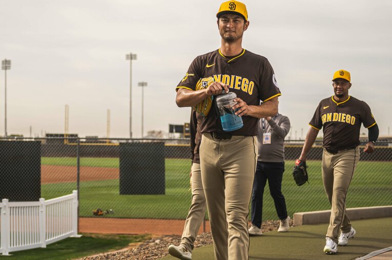 今年39歳を迎えるダルビッシュ有。スプリングトレーニングでは、新たな試行錯誤を行った ／ photograph by Getty Images