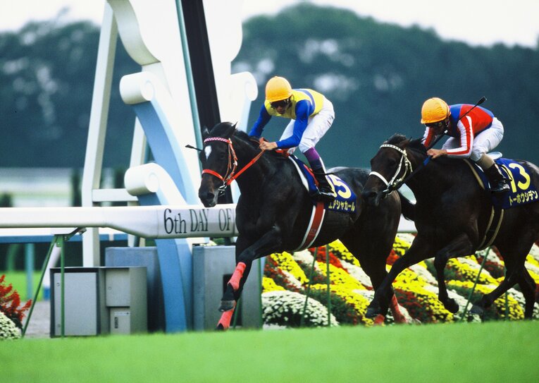 エアシャカールで優勝した2000年の菊花賞　©Tomohiko Hayashi