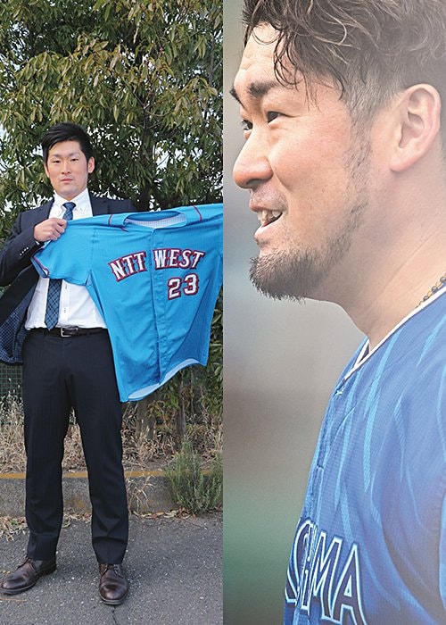 DeNA選手寮入寮時（左）と現在の戸柱