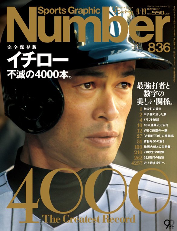 number イチローを見たか。