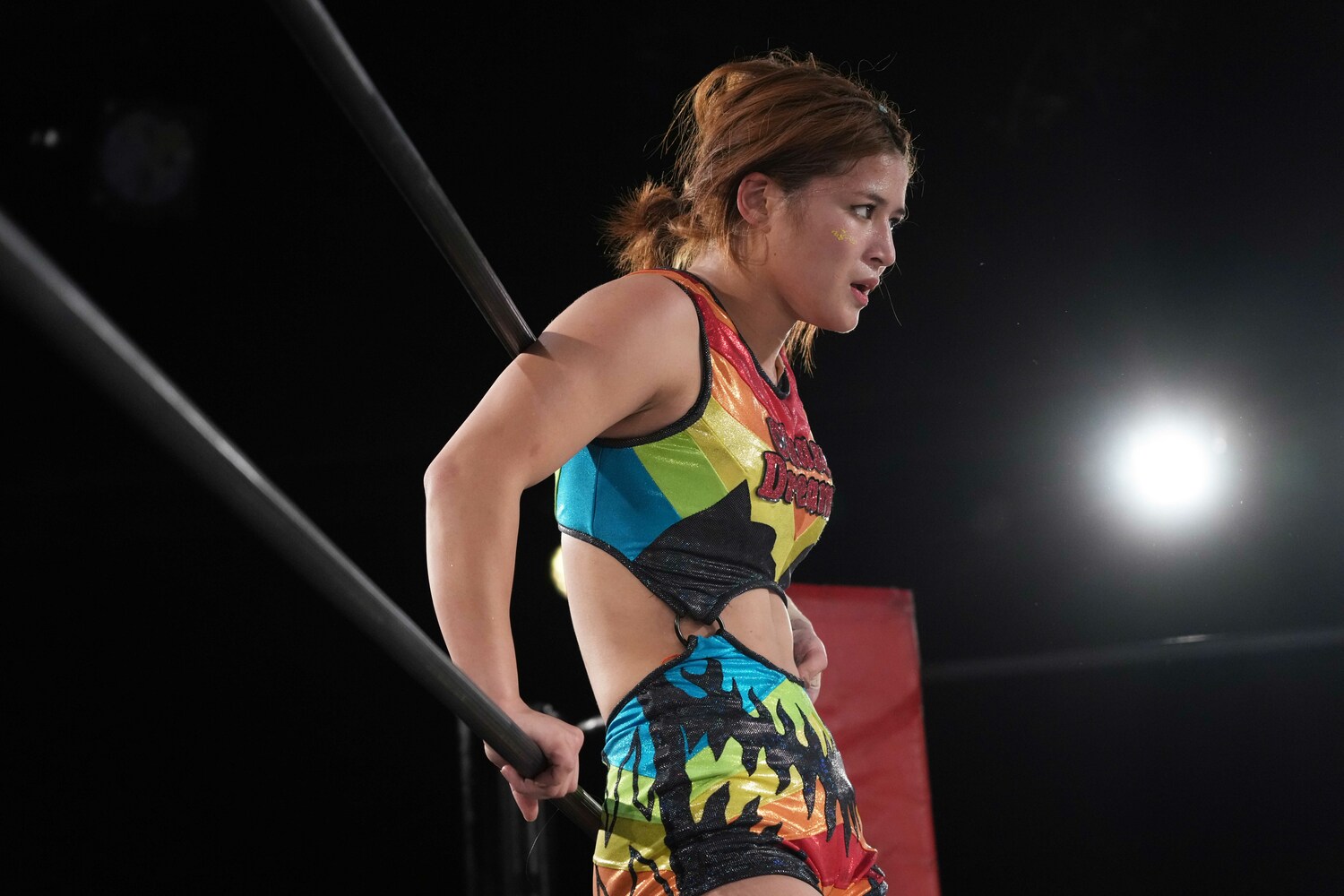 試合を終えた山岡聖怜。2月7日、新宿FACE　©Essei Hara