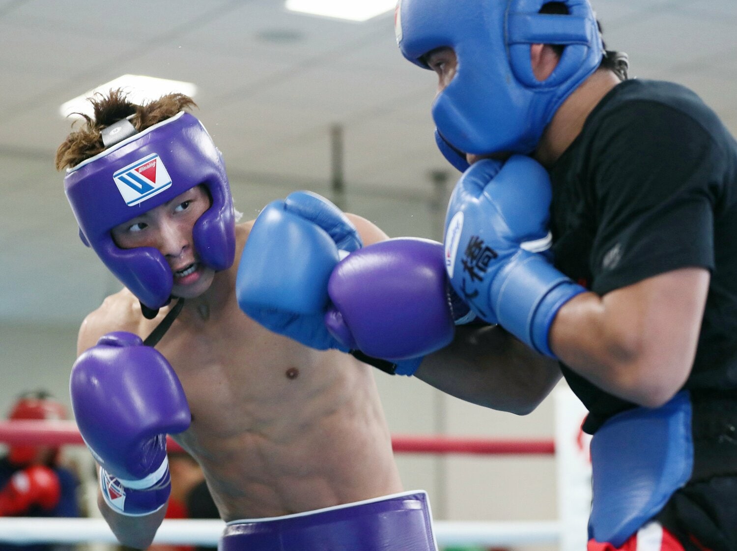 スパーリング中の井上尚弥（写真は2017年撮影）　©JIJI PRESS