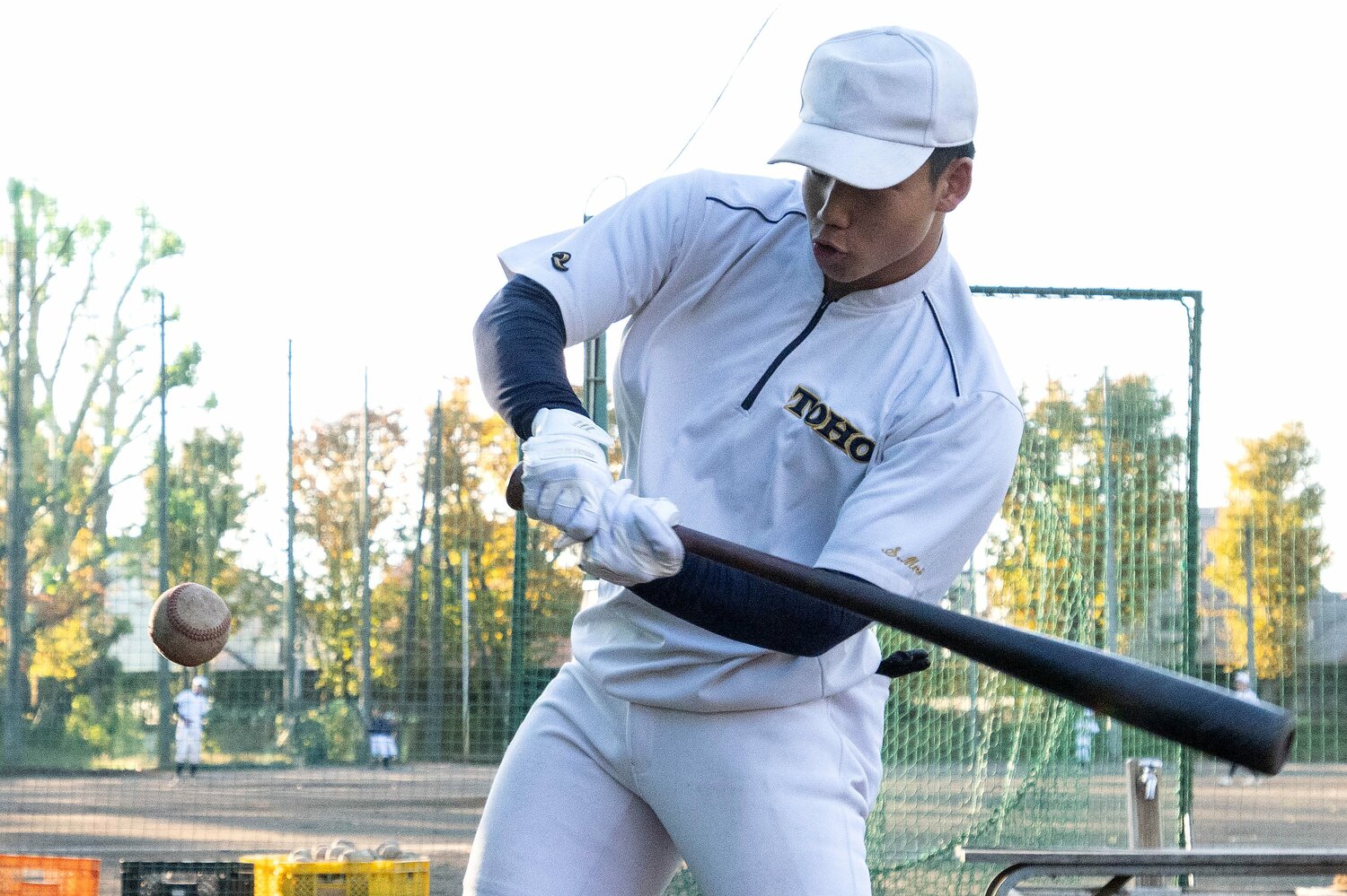 森井の打撃練習は一人だけ打球音が違っていた　©Takashi Shimizu