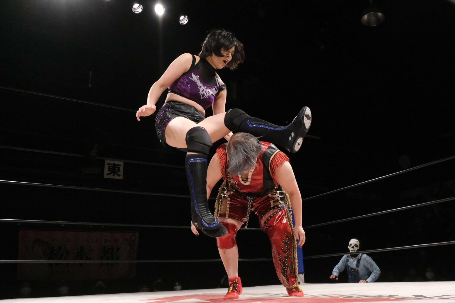 学生レスラー時代のHANAKO（当時のリングネームはFりさ）　©Norihiro Hashimoto