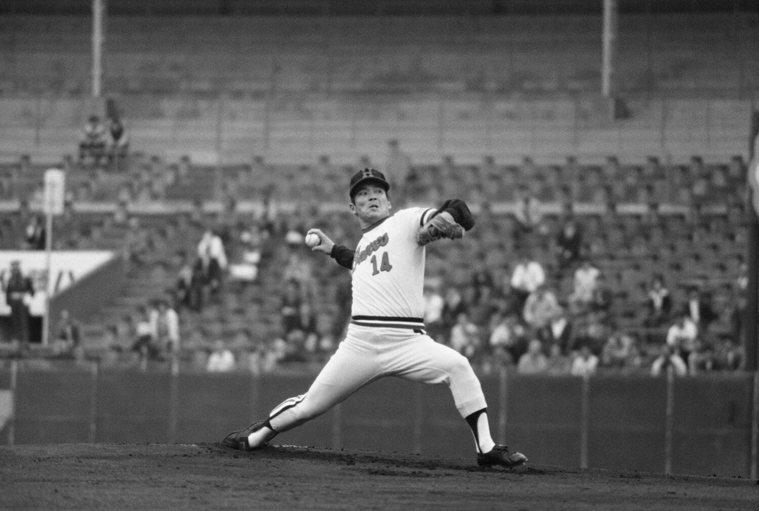 阪急時代の山口高志 ©JIJI PRESS