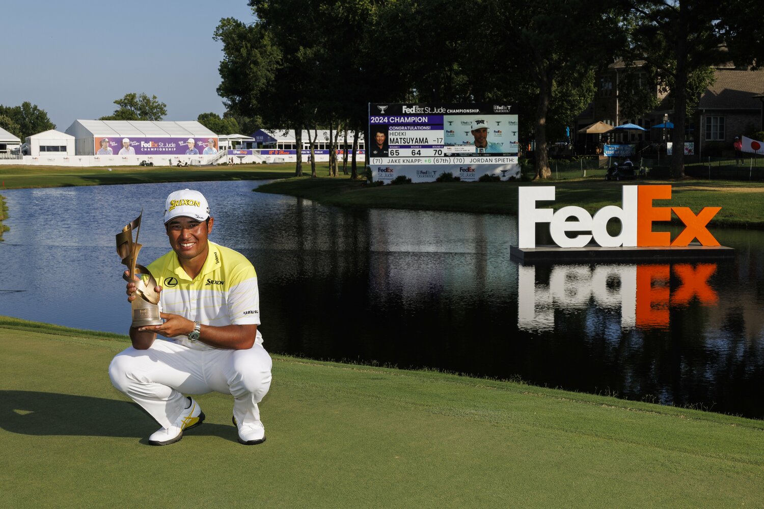 米ツアー通算10勝目をあげた松山英樹。プレーオフ・シリーズ初優勝でもあった　©︎Getty Images