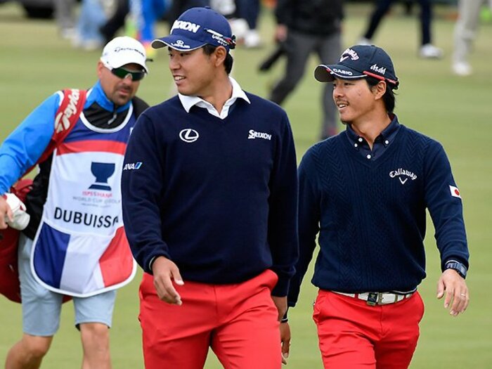 松山英樹が石川遼に「行っちゃえ！」。2人がゴルフ少年に戻っていた4日間。＜Number Web＞ photograph by AP/AFLO