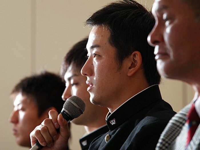 <日ハムスカウトが明かすドラフト当日まで> 斎藤佑樹 「“夢”への入り口」<Number Web> photograph by Tomoki Momozono