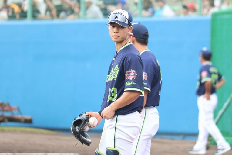 キャンプの練習試合で4番に抜擢されるなど、今季の飛躍が期待される　©Fumi Sawai