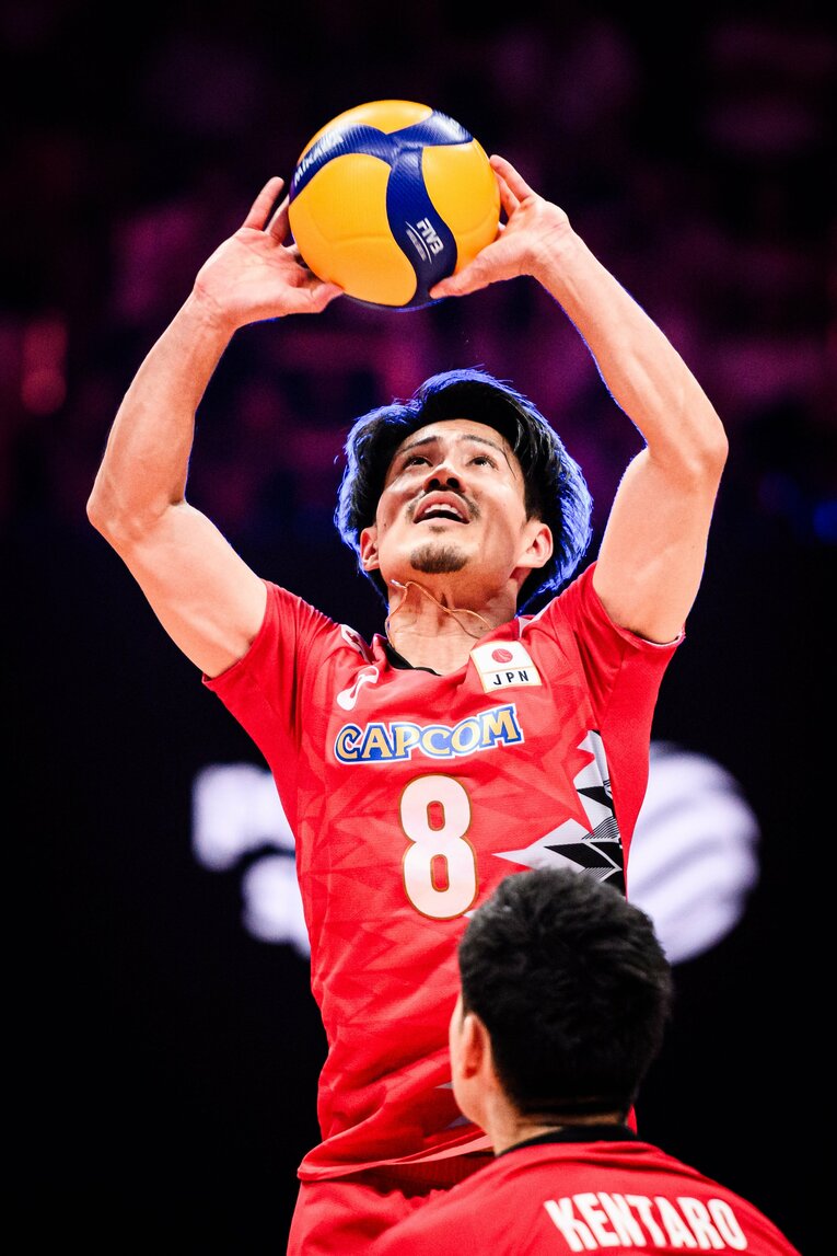 関田誠大（VNL決勝フランス戦）©︎Volleyball World