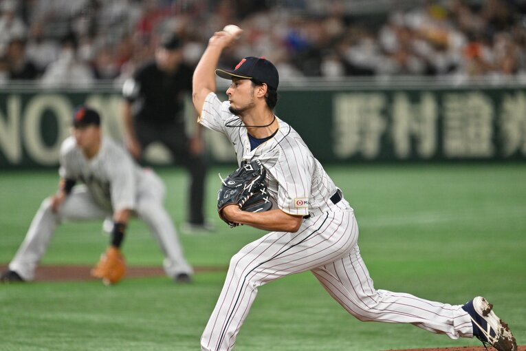 先制点は許したものの、随所に「らしさ」を発揮した先発のダルビッシュ　©Naoya Sanuki