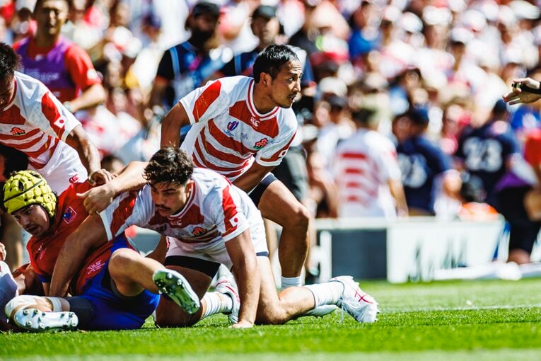 チリ戦の流。ベテランらしい落ち着きでチームを安定させた。欠場のキャプテン・姫野に代わってゲームキャプテンも務めた　©Kiichi Matsumoto