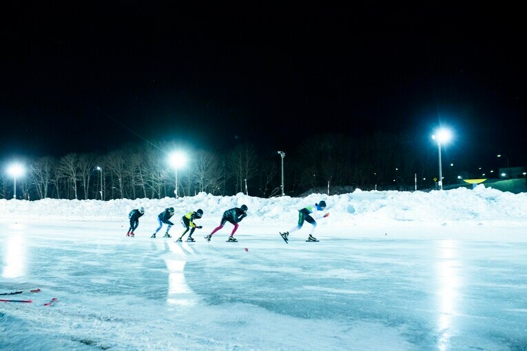白鳥少年団が練習するスケートリンク　©Asami Enomoto