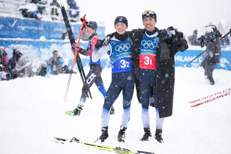 ミラノ五輪に挑んだ渡部暁斗　©Tsutomu Kishimoto／JMPA