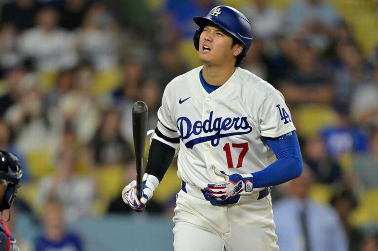 打撃の不調もあり、今季初となる2試合連続の欠場となった大谷　©Getty Images