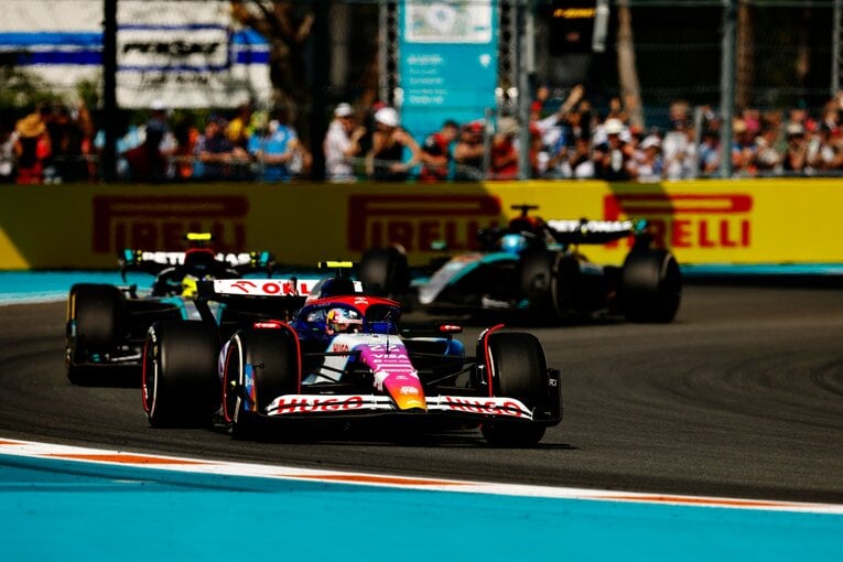 7位入賞を果たしたマイアミGPでの角田の走り　©Getty Images / Red Bull Content Pool