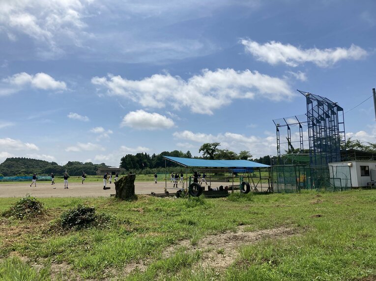 加美農業の練習グラウンド