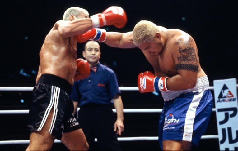 『K-1 WORLD GP』準決勝のステファン・レコ戦　©Susumu Nagao