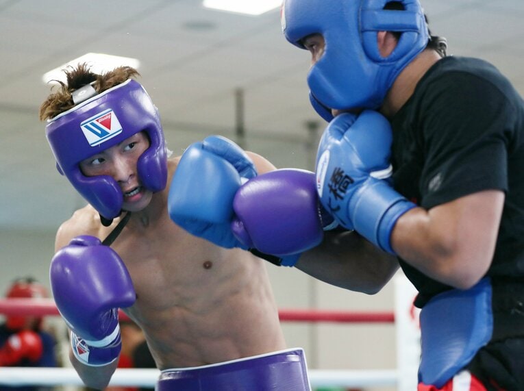 スパーリング中の井上尚弥（写真は2017年撮影）　©JIJI PRESS