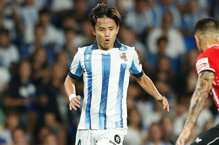 バスクダービーで再び輝いた久保建英。約40億円ともされる市場価値も何ら不思議ではない活躍ぶりだ ／ photograph by Mutsu Kawamori